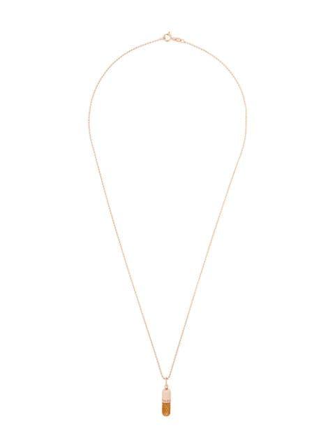 Glitter Pill pendant necklace by TRUE ROCKS