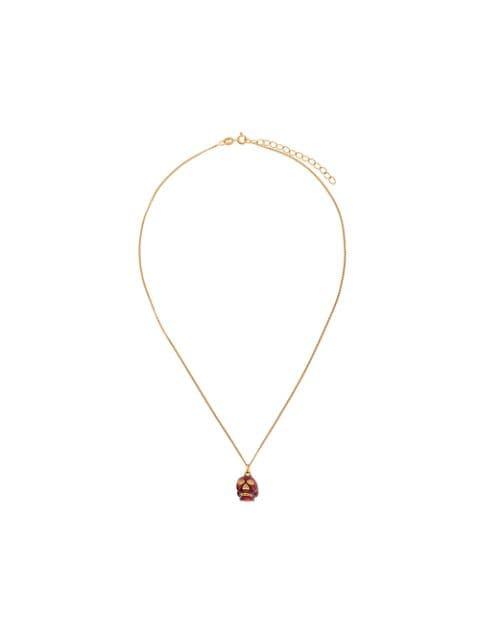 Red Skull pendant necklace by TRUE ROCKS