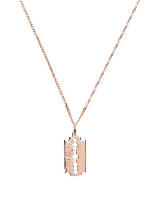 mini razor pendant necklace by TRUE ROCKS