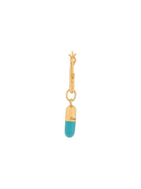 pill hoop earring by TRUE ROCKS