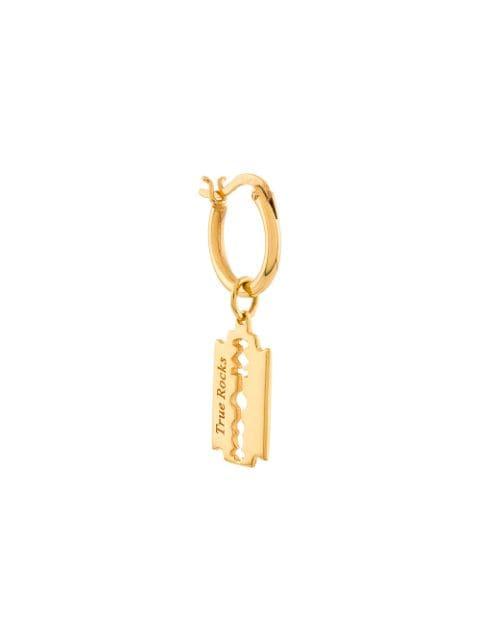 razor hoop earrings by TRUE ROCKS