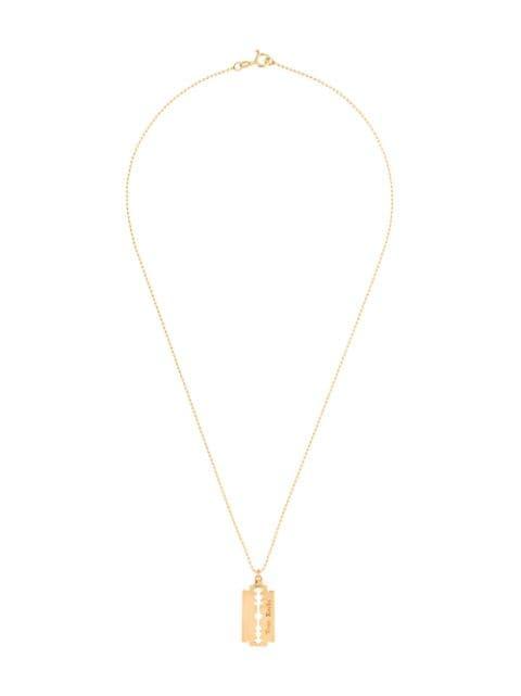 razor pendant necklace by TRUE ROCKS