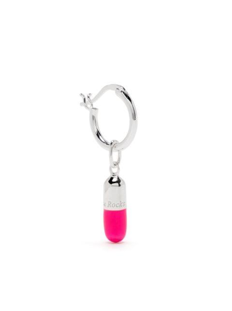 single mini pill hoop earring by TRUE ROCKS