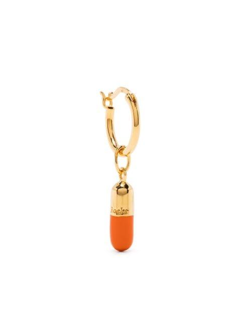 single pill hoop earring by TRUE ROCKS