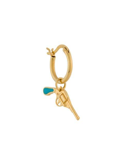 small pistol hoop earring by TRUE ROCKS