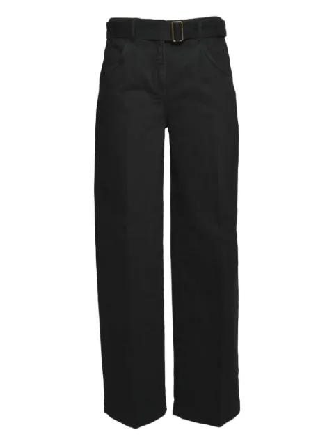 belt-fastening trousers by TRUE ROYAL