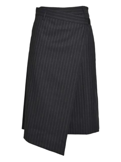 pinstripe-pattern shorts by TRUE ROYAL