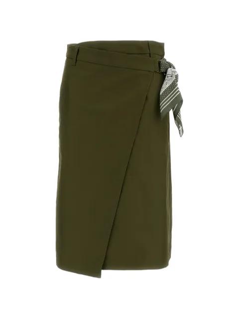 scarf-tie wrap skirt by TRUE ROYAL