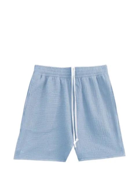 drawstring textured shorts by TRUE TRIBE