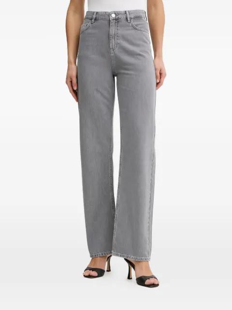 191 Boyfriend embroidered stonewashed denim jeans by TRUSSARDI