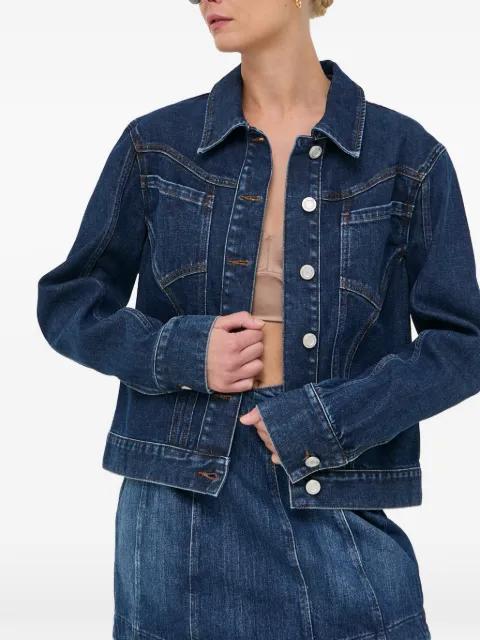 button-up denim  jacket by TRUSSARDI
