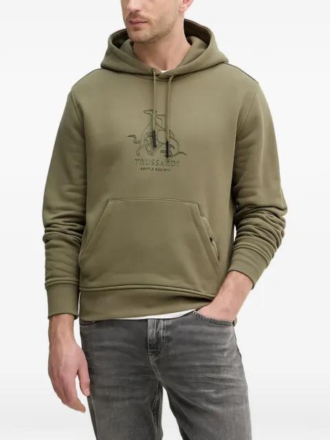 graphic hoodied sweatshirt by TRUSSARDI