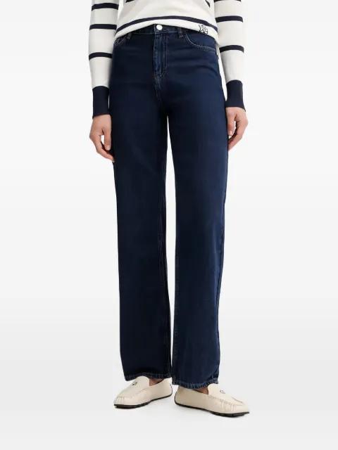 logo-embroidered jeans by TRUSSARDI