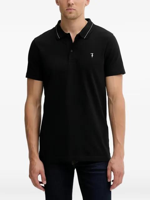 logo-embroidered polo shirt by TRUSSARDI