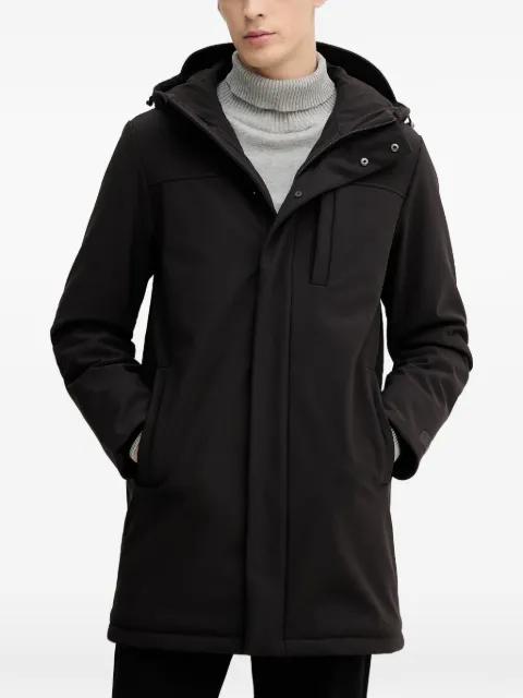 zip-up parka coat by TRUSSARDI