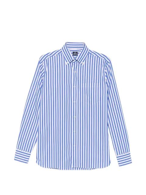 vertical-stripe button-down shirt by TRUZZI