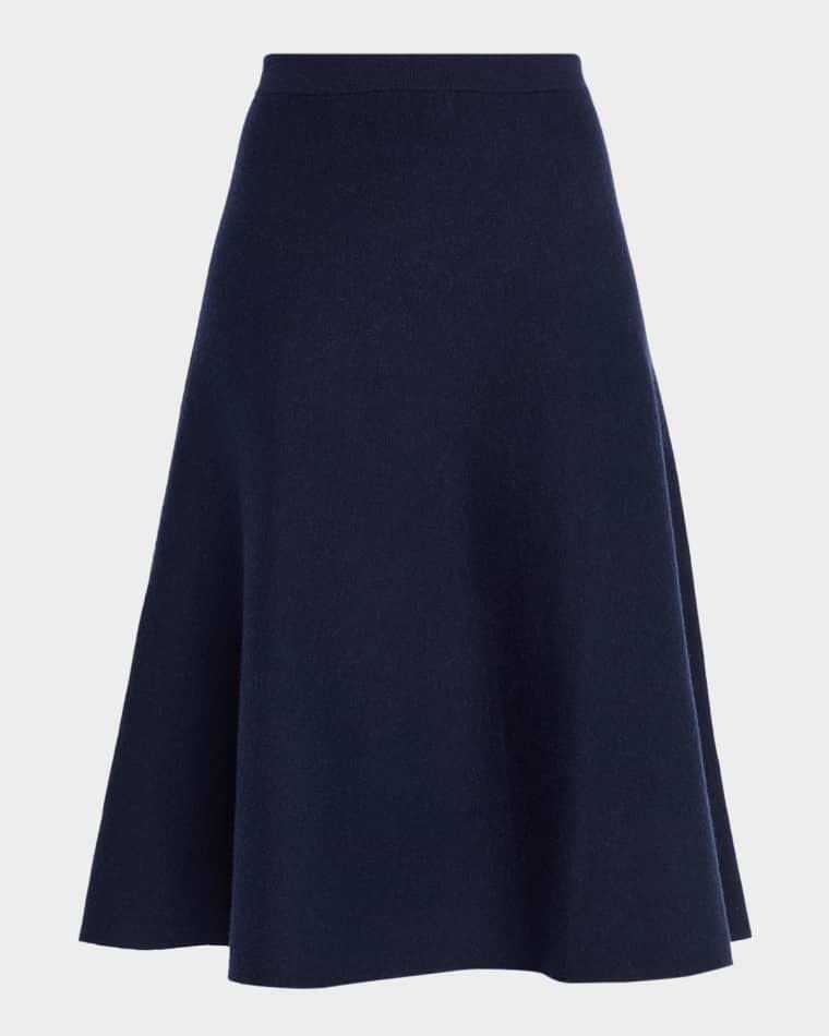 A-Line Knit Midi Skirt by TSE CASHMERE