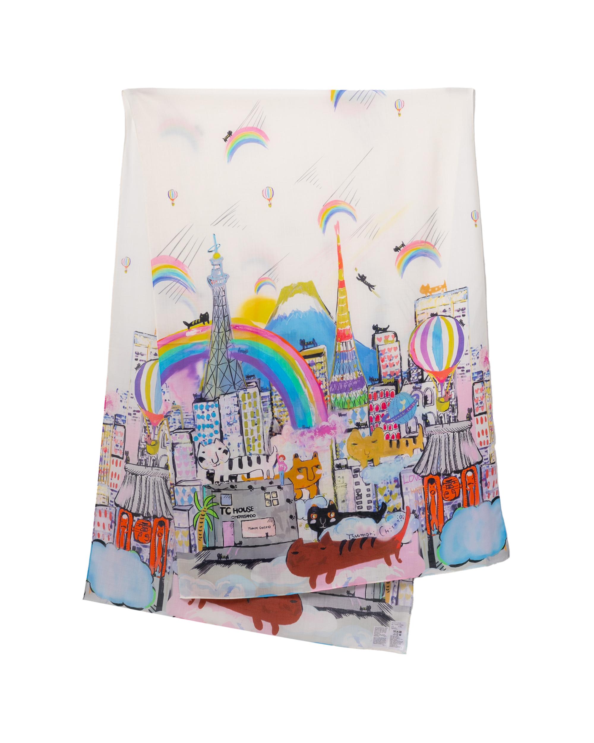 City-print scarf by TSUMORI CHISATO