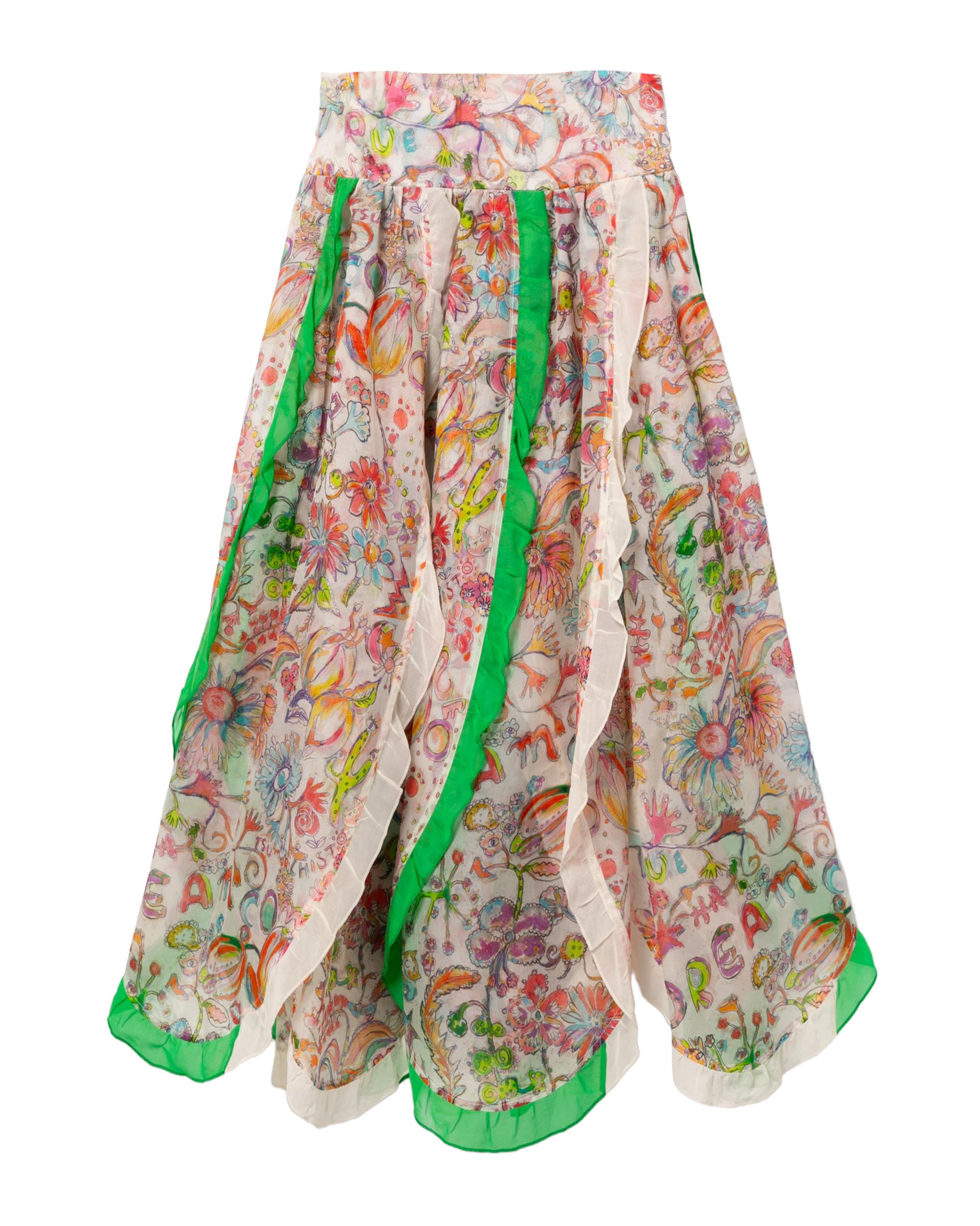 Floral midi skirt by TSUMORI CHISATO