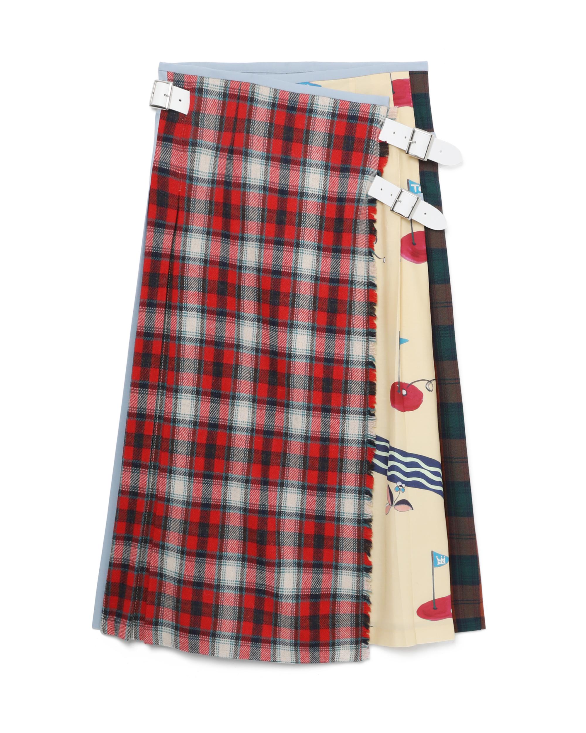 Golfer patchwork skirt by TSUMORI CHISATO