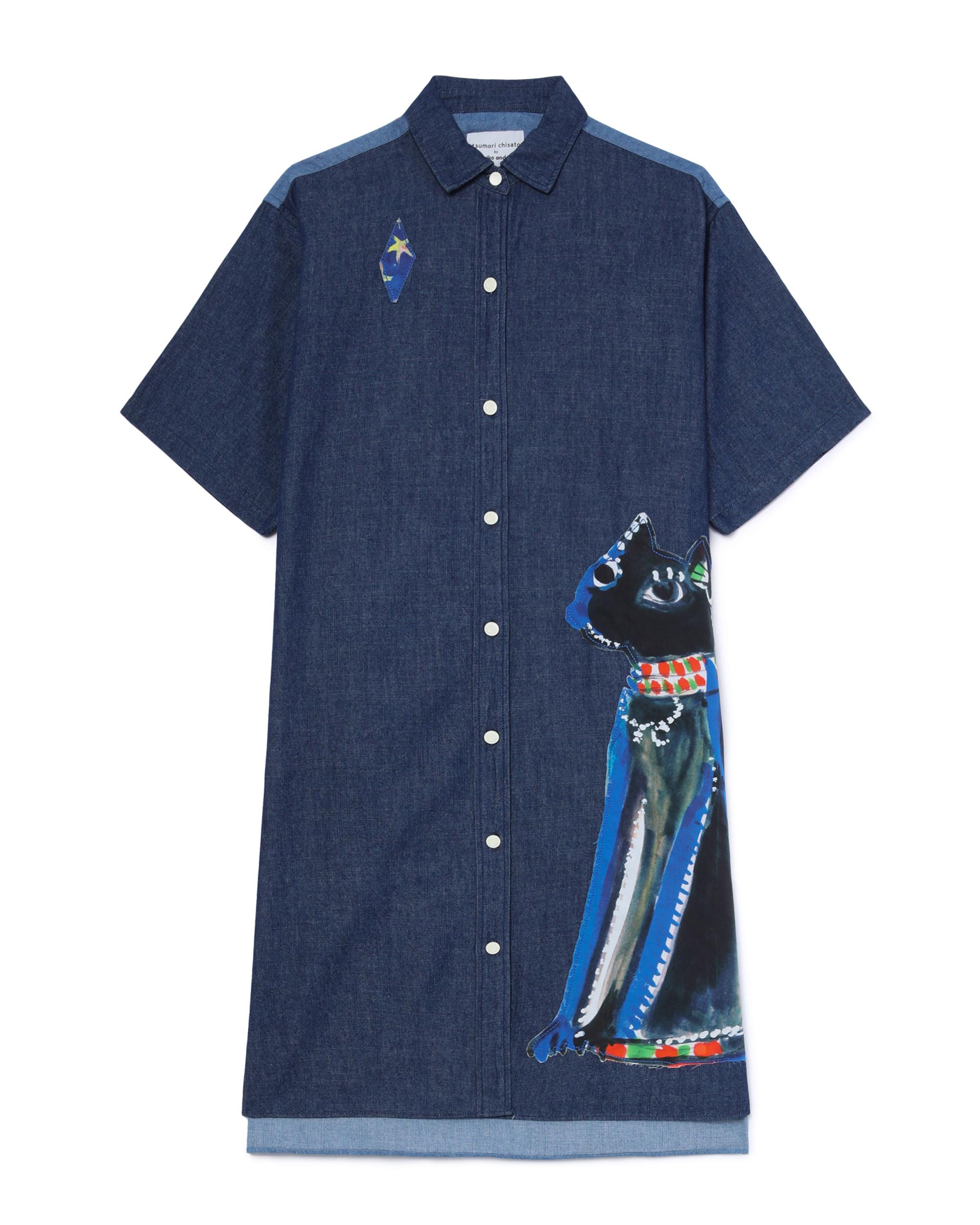 Graphic shirt dress by TSUMORI CHISATO