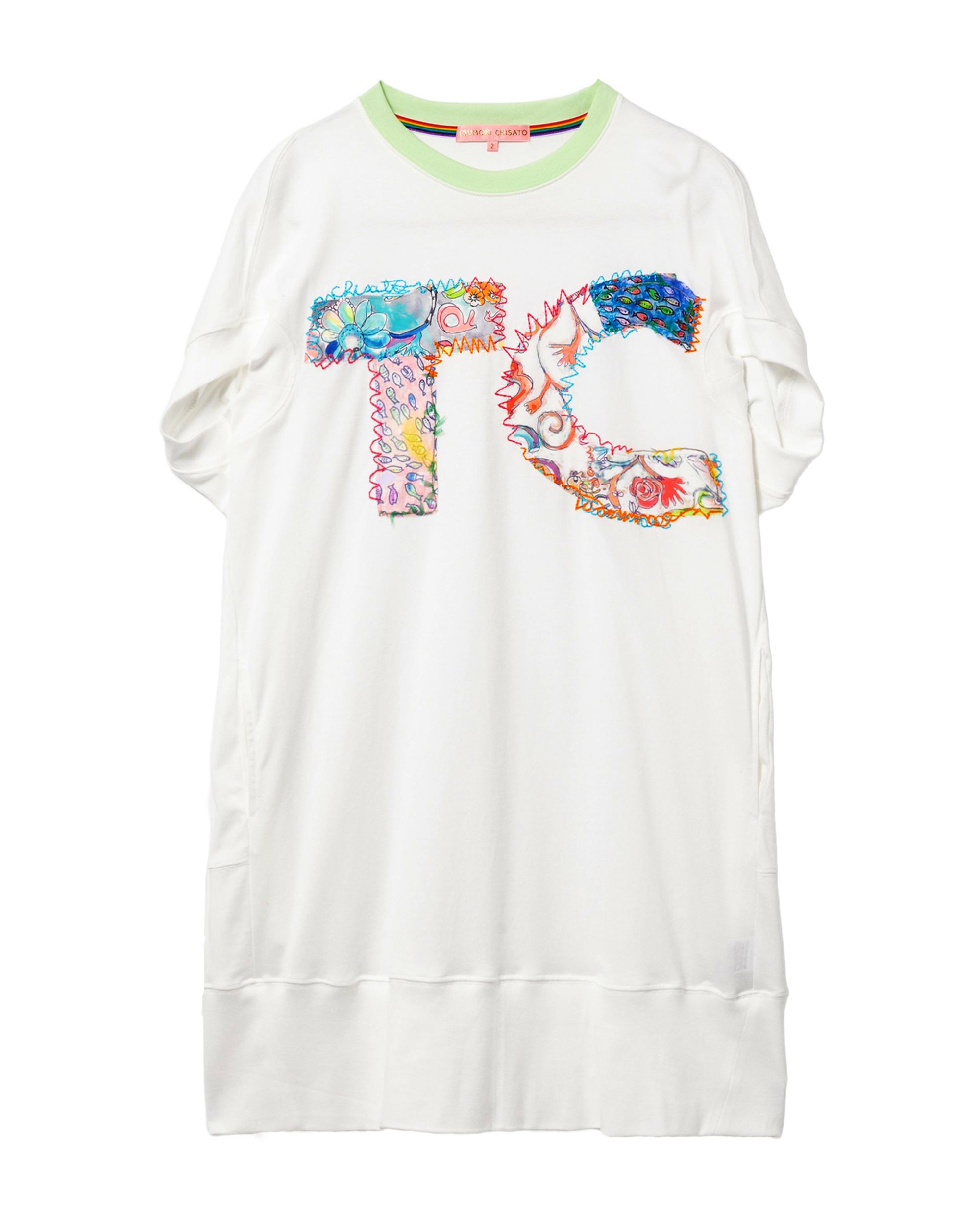 Logo T-shirt dress by TSUMORI CHISATO