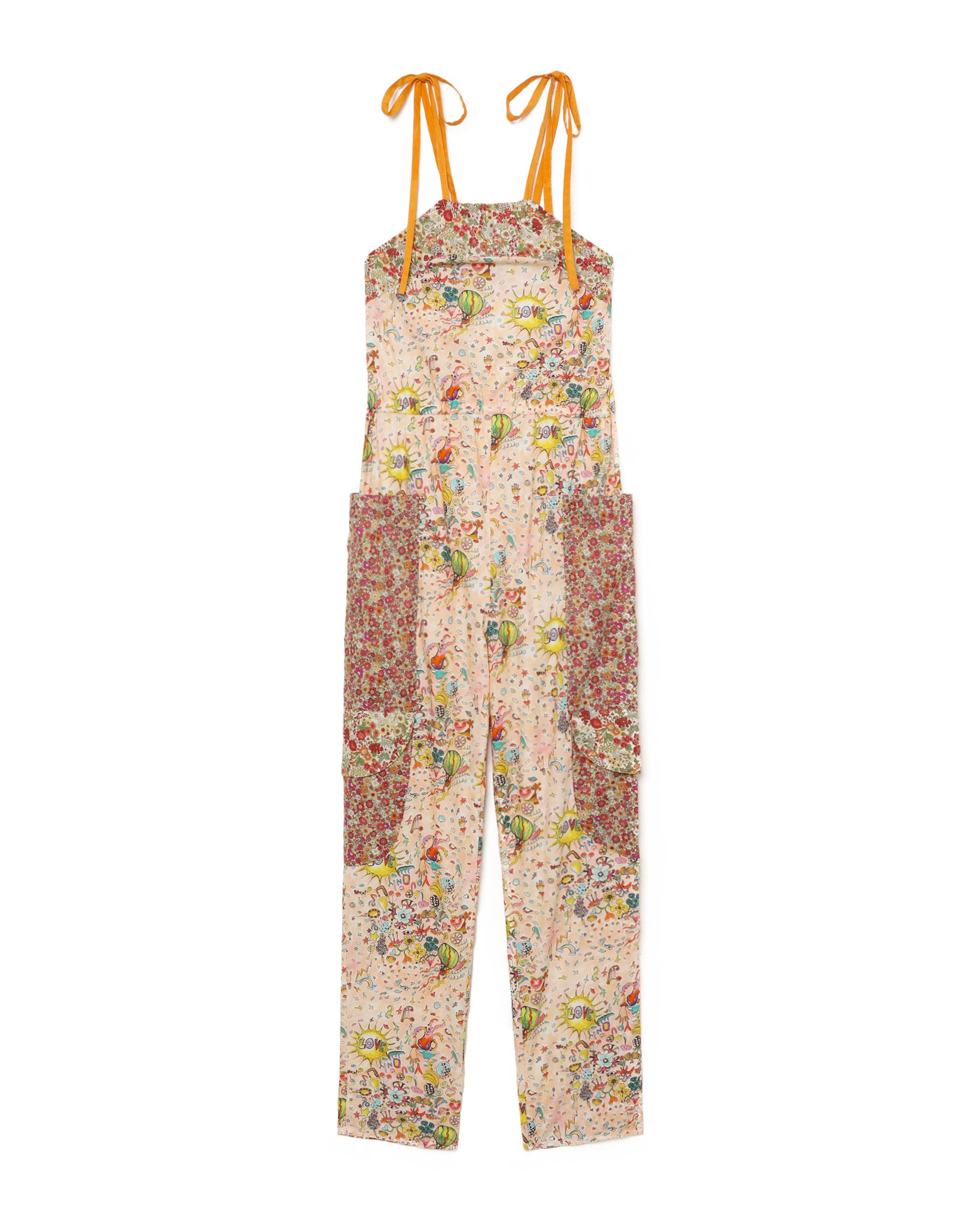 Paint-print jumpsuit by TSUMORI CHISATO