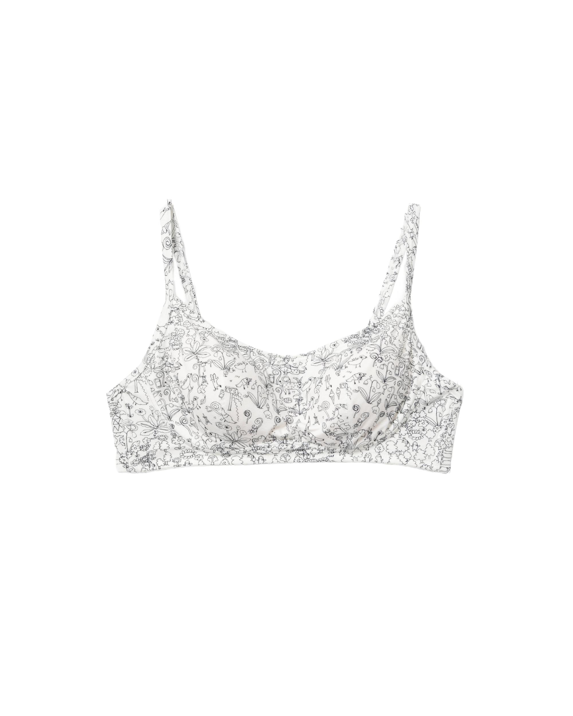 Printed bralette by TSUMORI CHISATO