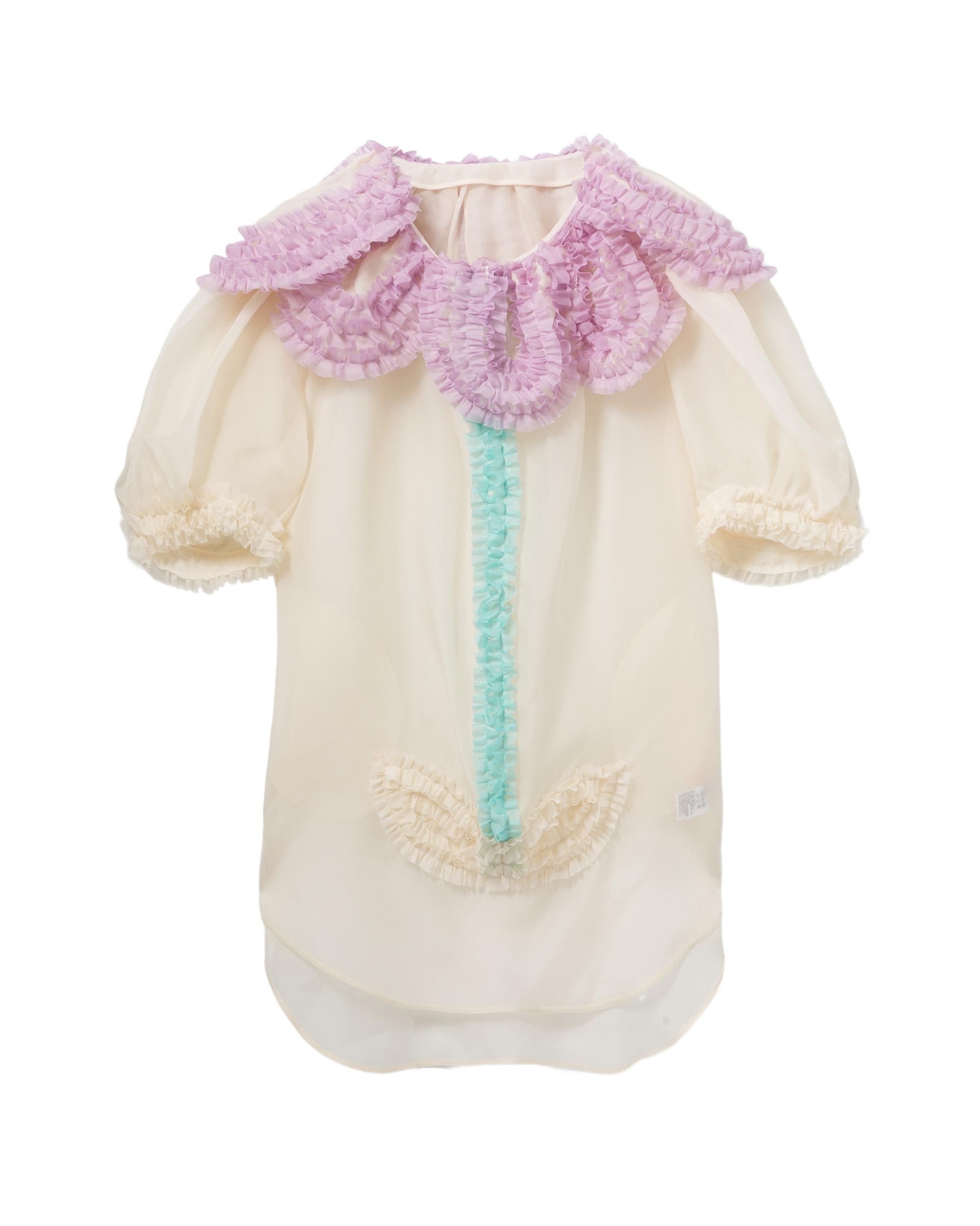 Ruffled flower dress by TSUMORI CHISATO
