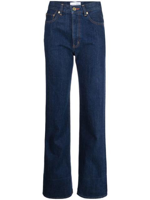 The Carnelian high-rise straight-leg jeans by TU ES MON TRESOR