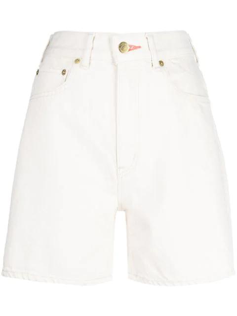 The Coral high-rise denim shorts by TU ES MON TRESOR