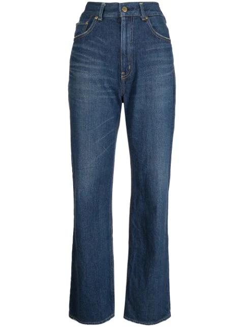 The Lapis Lazuli straight-leg jeans by TU ES MON TRESOR