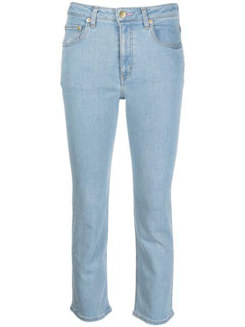 The Rose Quartz mid-rise cropped skinny jeans by TU ES MON TRESOR