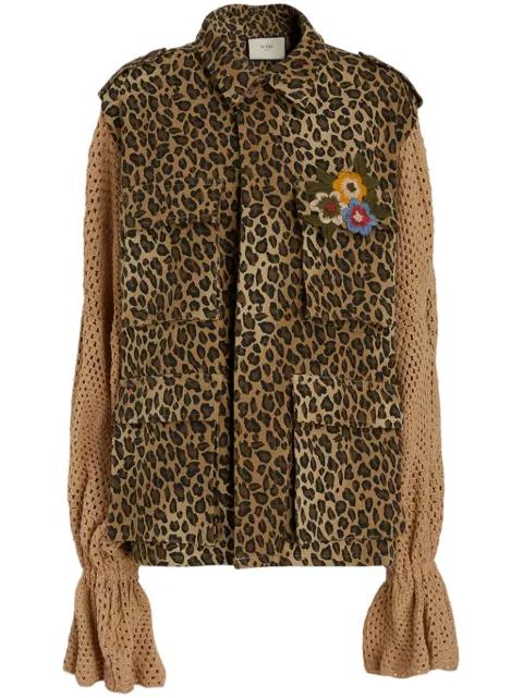 leopard-print jacket by TU LIZE