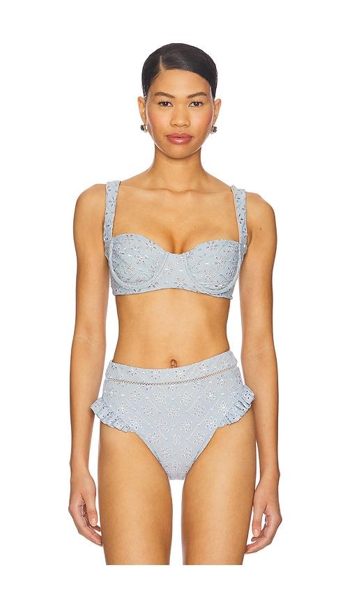 Tularosa Aluka Top in Baby Blue by TULAROSA