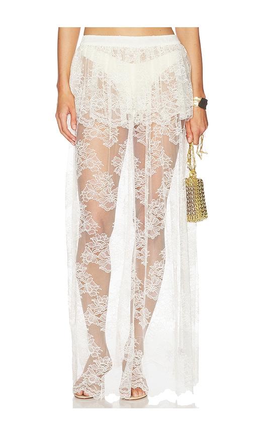 Tularosa Amelia Skirt in White by TULAROSA