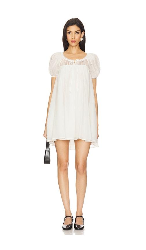 Tularosa Arden Mini Dress in White by TULAROSA
