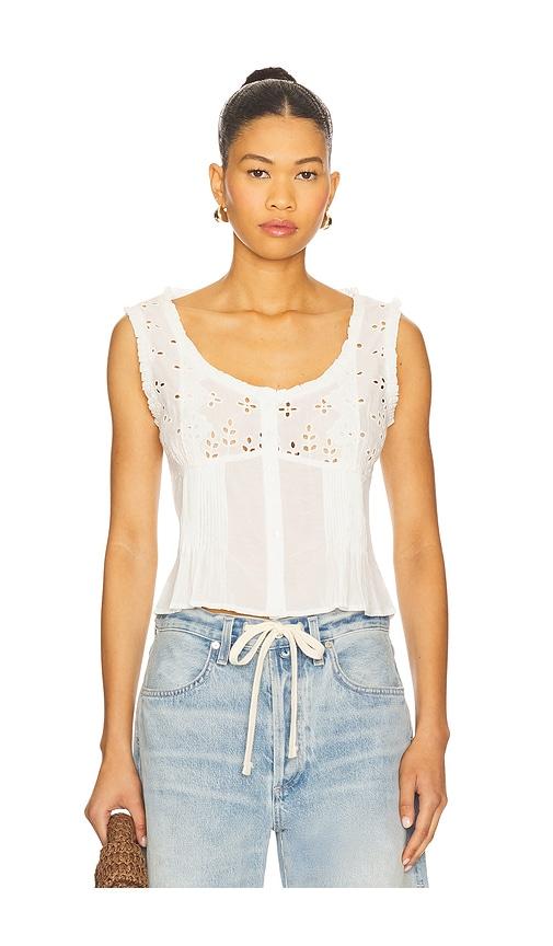 Tularosa Ava Top in White by TULAROSA
