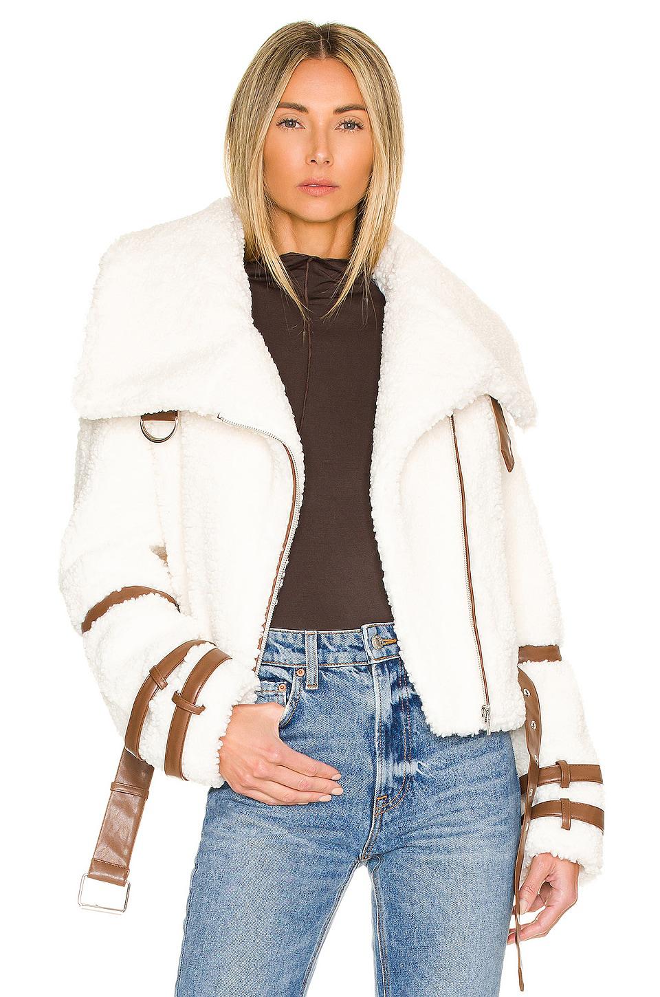 Tularosa Bailey Moto Jacket in Ivory by TULAROSA