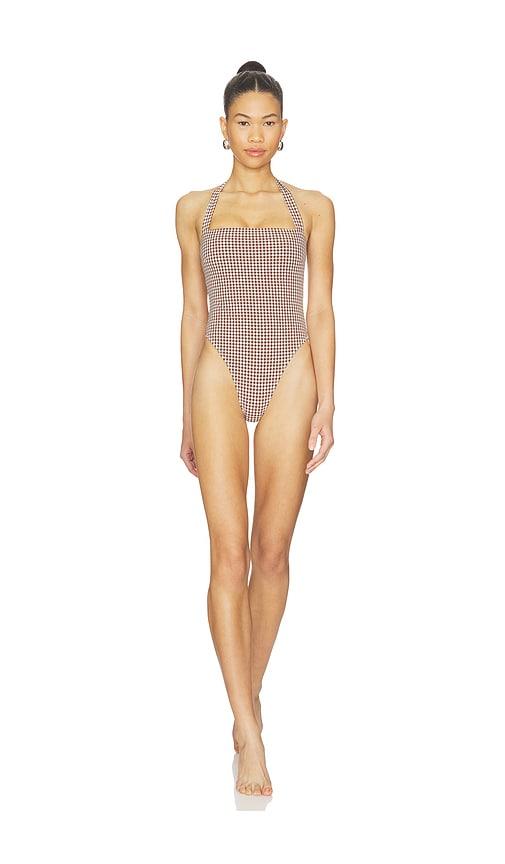 Tularosa Brigitte One Piece in Brown by TULAROSA