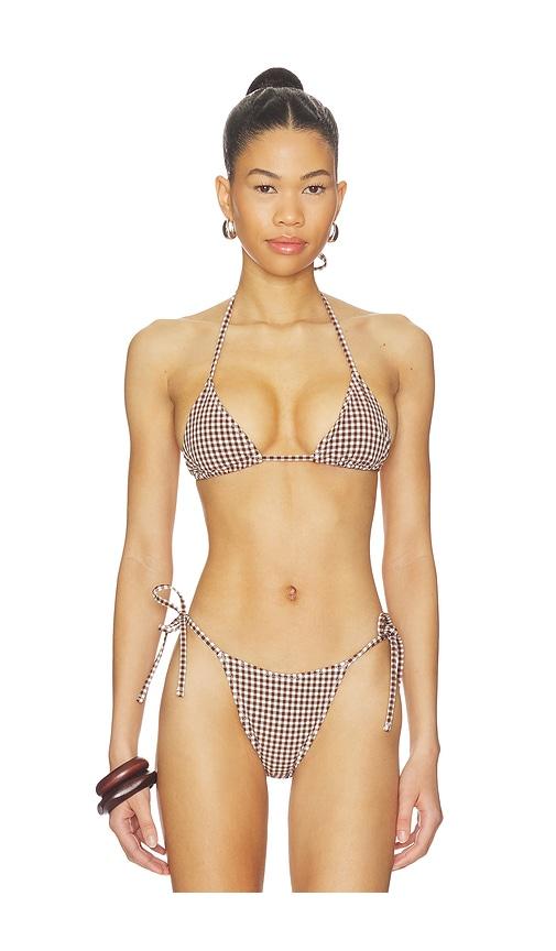 Tularosa Brigitte Top in Brown by TULAROSA