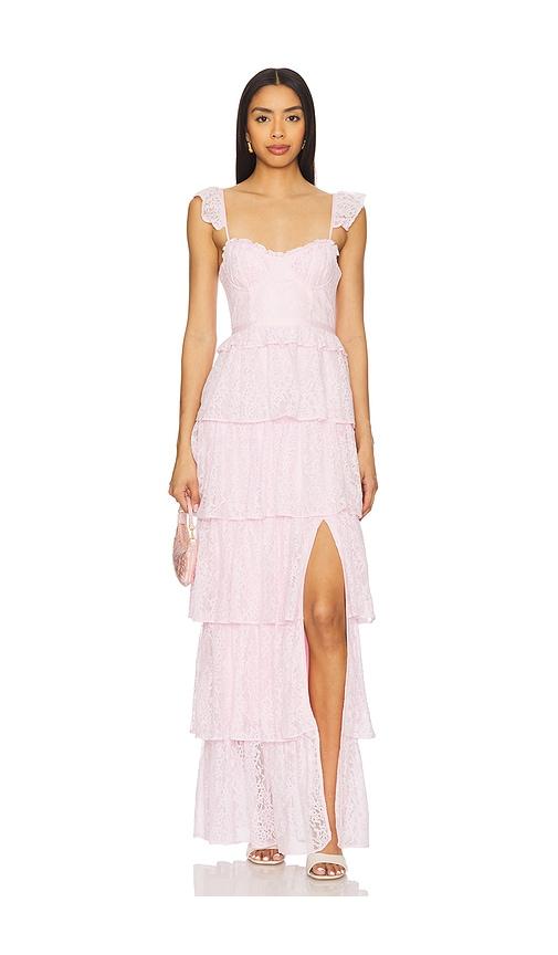 Tularosa Cantini Maxi Dress in Pink by TULAROSA Tularosa Cantini Maxi Dress in Pink by TULAROSA