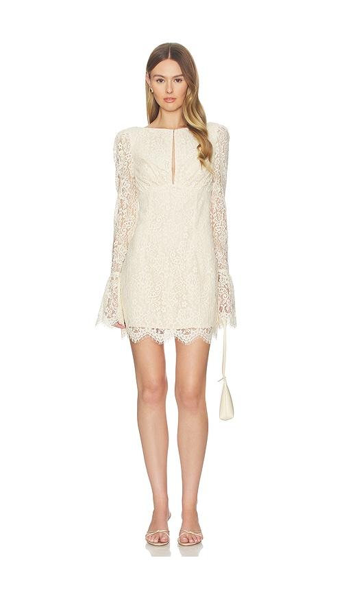Tularosa Clarissa Mini Dress in Ivory by TULAROSA