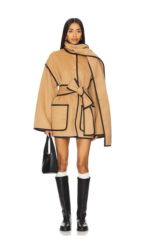 Tularosa Diana Coat in Brown by TULAROSA
