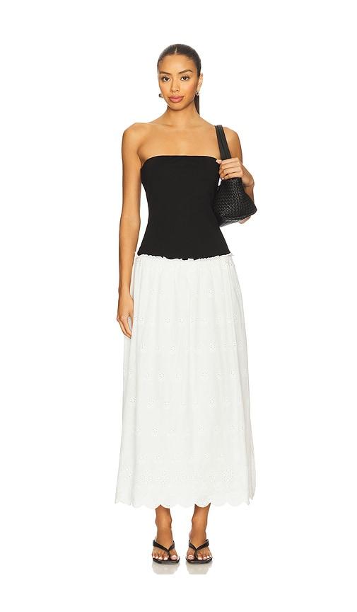 Tularosa Elera Maxi Dress in Black,White by TULAROSA