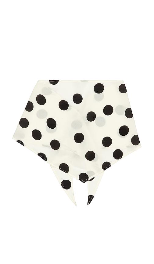 Tularosa Eppie Head Scarf in Black,White by TULAROSA