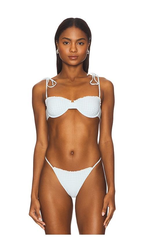 Tularosa Etta Top in Baby Blue by TULAROSA