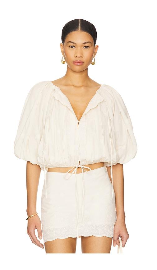 Tularosa Giana Top in Cream by TULAROSA