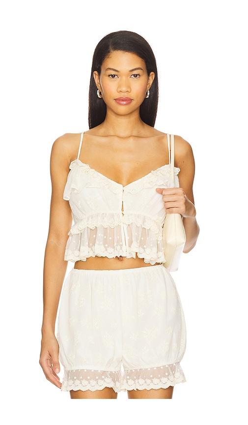 Tularosa Gracie Top in Ivory by TULAROSA