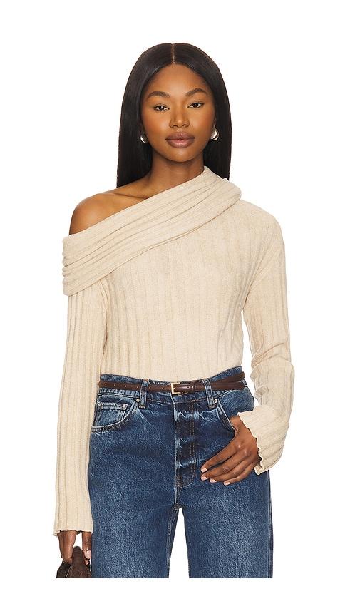 Tularosa Harper Sweater in Beige by TULAROSA